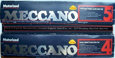 The Unlisted Senior and Advanced Meccano Sets